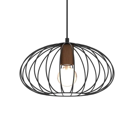 Lampa wisząca MERIDIANO, MLP7959, czarny/brązowy, 1x60W E27
