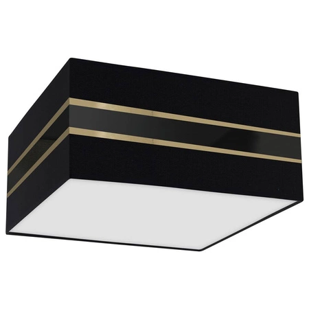 Lampa sufitowa ULTIMO BLACK, MLP7336, 40 cm, czarny/transparentny/złoty, 2x60W E27