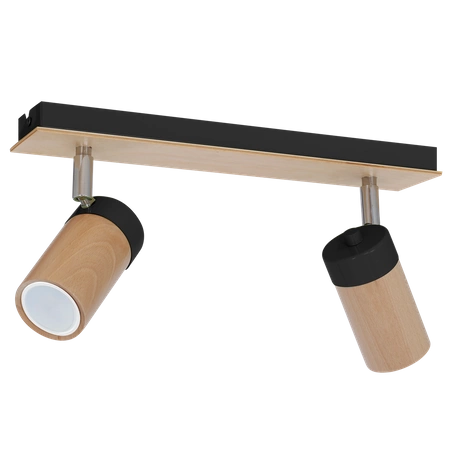 Lampa sufitowa nowoczesna reflektorek spot BARON II czarny szer. 37cm