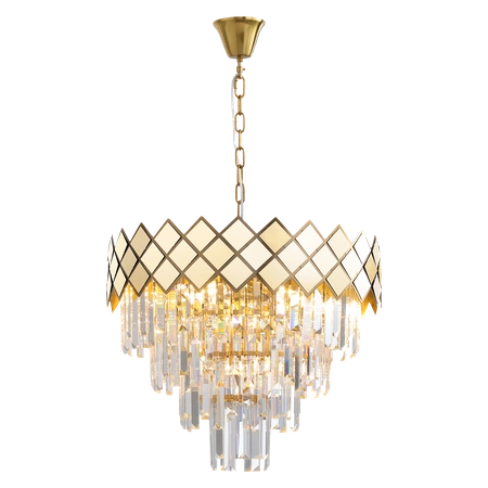 Lampa wisząca CARISMA, złoty/transparentny, 9x40W E14, ML8892