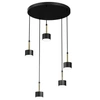 Lampa wisząca ARENA, MLP7763, czarny/złoty, 5x11W GX53