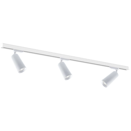 Zestaw Szynoprzewód 3xMica (GU10) + Prowadnica 1,5m - Biały