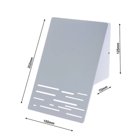 Biały kinkiet LED LINE na elewację 098