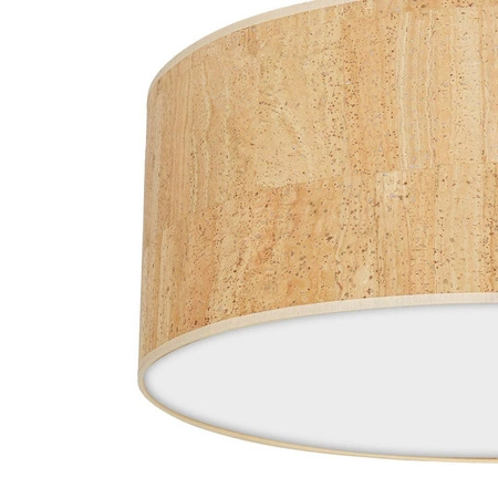 Lampa sufitowa CORK, MLP7521, 50 cm, biały/korkowy, 3x40W E27