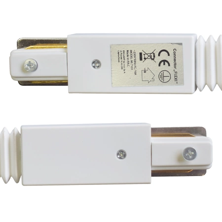 Łącznik szynoprzewodu 1-fazowegoTRACK LIGHT, Typ: Flexi, biały, ML7101