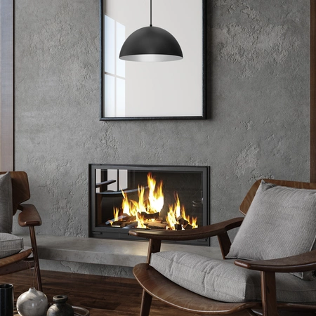 Lampa wisząca BETA, MLP8954, 35 cm, czarny/biały, 1x60W E27