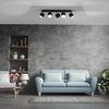 Lampa sufitowa DIXIE BLACK 5x GX53 szer. 64cm | czarny
