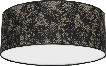 Lampa sufitowa SATINO, Ø40cm, czarny/złoty, 2x60W E27, MLP7317