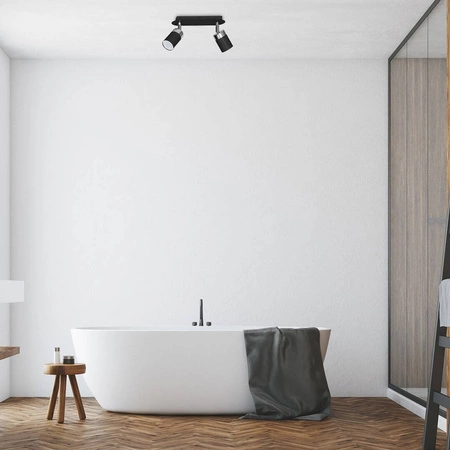 Lampa sufitowa nowoczesna reflektorek spot JOKER II czarny szer. 36cm