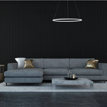 Lampa wisząca okrąg pierścień 40cm ORION WHITE LED barwa ciepła 3000K