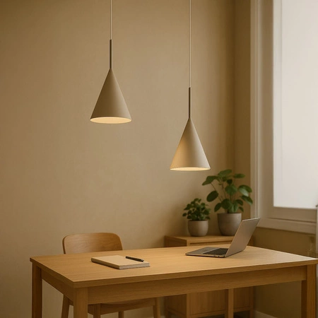 Lampa wisząca CAPITAL TAUPE Ø17cm 1xGX53