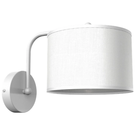 Kinkiet ALBION, MLP7504, biel/bawełna, 1x60W E27