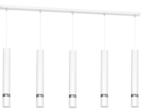 Lampa wisząca nowoczesna zwis JOKER V biały szer. 90cm