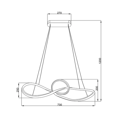 Lampa wisząca Marco Black 42W LED