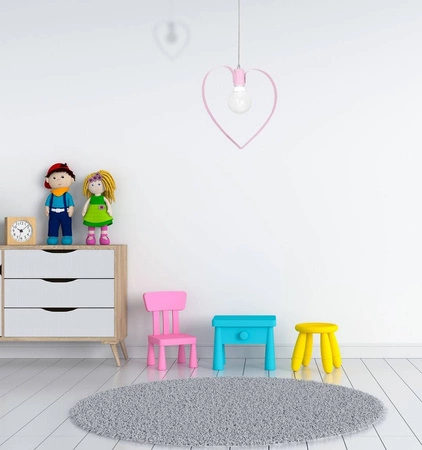 Lampa wisząca AMORE PINK 1xE27 MLP9953