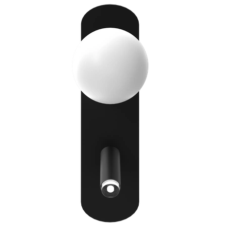 Kinkiet SIRIO, MLP8404, czarny/biały, 2x25W G9