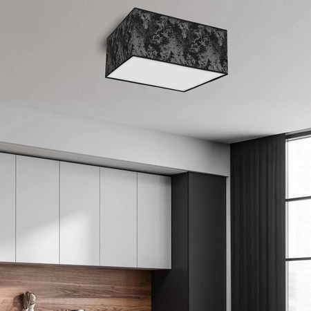 Lampa sufitowa SATINO, czarny/srebrny, 2x60W E27, MLP7325