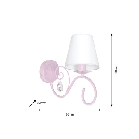 Kinkiet SARA PINK 1xE14 MLP1050