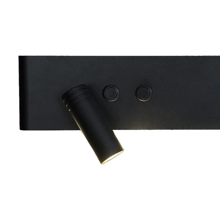 Kinkiet Resort Czarny Lewy 10W + 3W LED 4000K