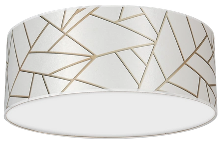 Lampa sufitowa ZIGGY WHITE White/Gold 2xE27 Ø40cm