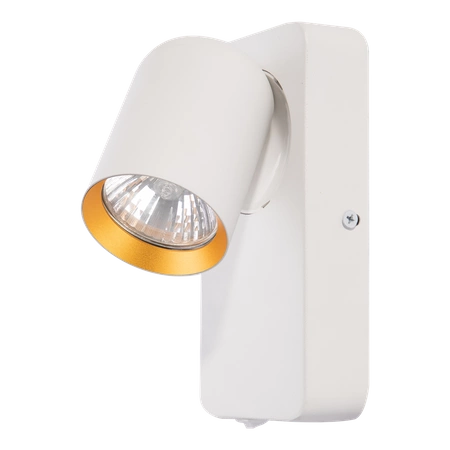 Kinkiet Andy 1xGU10 Biały + Złoty