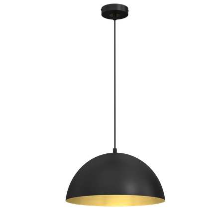 Lampa wisząca BETA, MLP7896, 35 cm, czarny/złoty, 1x60W E27