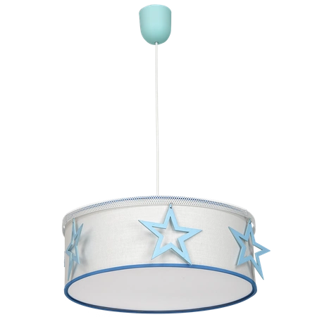 Lampa wisząca STAR, biały/niebieski, 1x60W E27, MLP8280