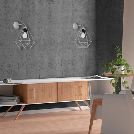 Kinkiet BASKET, szary, 1x60W E27, MLP7207