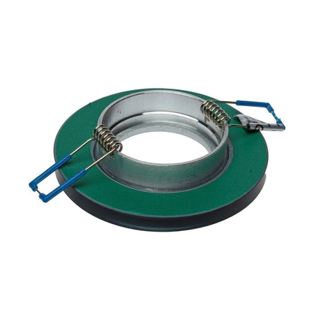 Oczko sufitowe szklane OKRĄGŁE Kolor: SREBRNY EKOS204