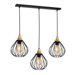 Lampa wisząca listwa KANE BLACK 3xE27 MLP4795