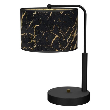 Lampka nocna SENSO Black/Gold 1xE27 wys. 37cm | czarny złoty