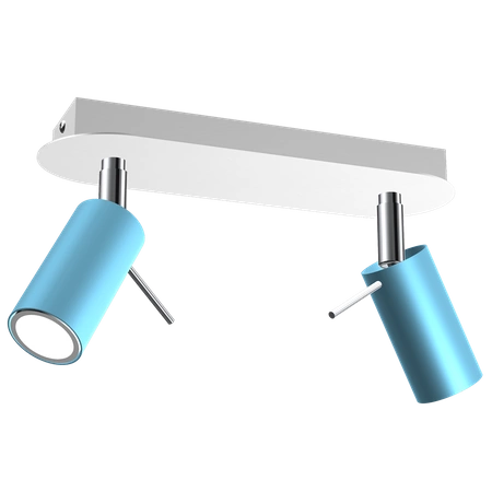Lampa sufitowa PRESTON BLUE/WHITE 2x mini GU10