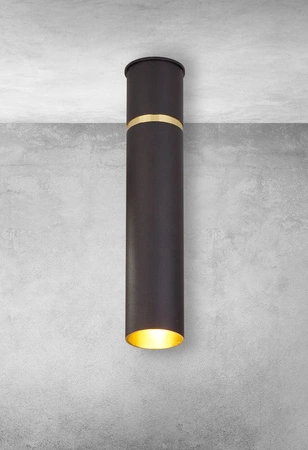 Lampa sufitowa LYNX, czarny/złoty, 1x40W E14, MZ5005