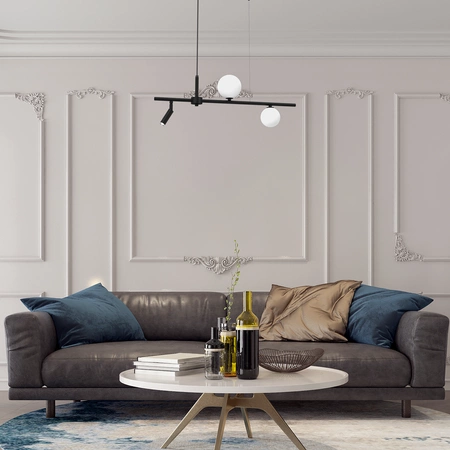 Lampa wisząca SIRIO, MLP8407, czarny/biały, 3x25W G9