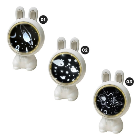 Lampka dziecięca projektor KOSMONAUTA