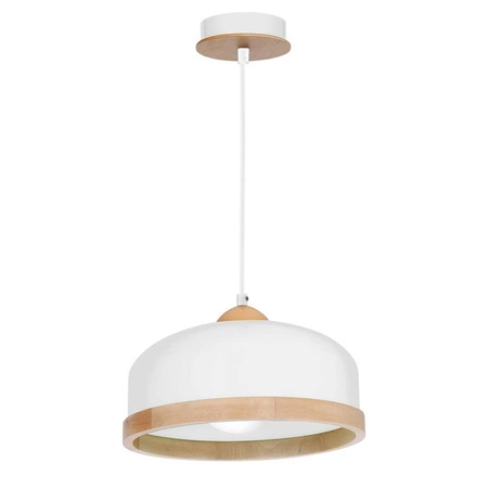 Lampa wisząca nowoczesna zwis STUDIO biały śr. 32cm