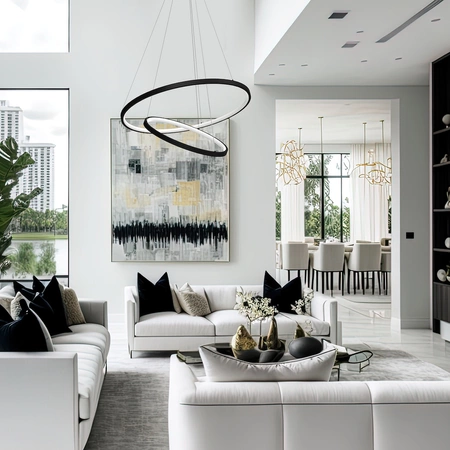 Lampa wisząca HOOP BLACK 51W LED