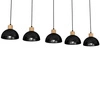 Lampa wisząca ERIK Black/Wood 5xE27