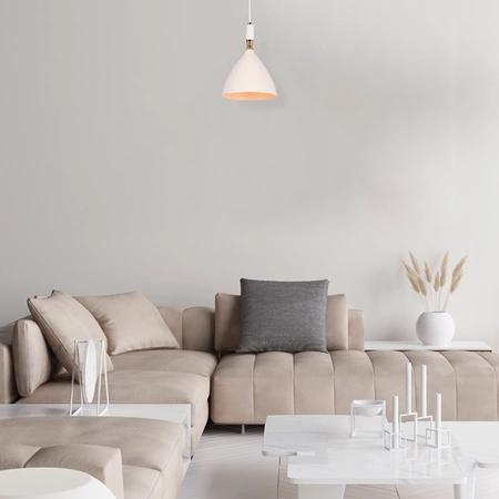 Lampa wisząca OTTO WHITE/GOLD 1xE27