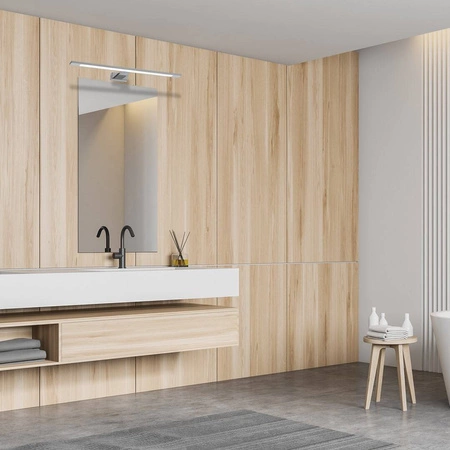 Kinkiet łazienkowy nad lustro SHINE 12W LED 60cm | chrom