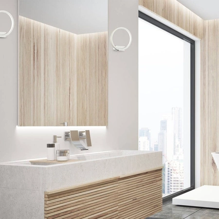 Kinkiet ścienny okrąg ORION WHITE LED barwa ciepła 3000K