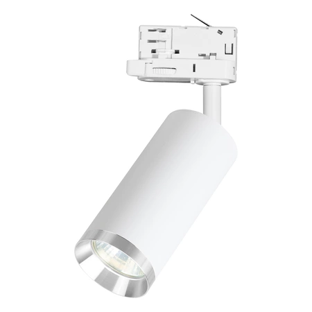 Oprawa Mica Track Biały + Chrom 1xGU10 - 3-obwodowy