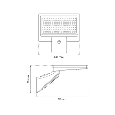 Naświetlacz solarny MILO, 8W LED, barwa neutralna 4000K, EKO9154