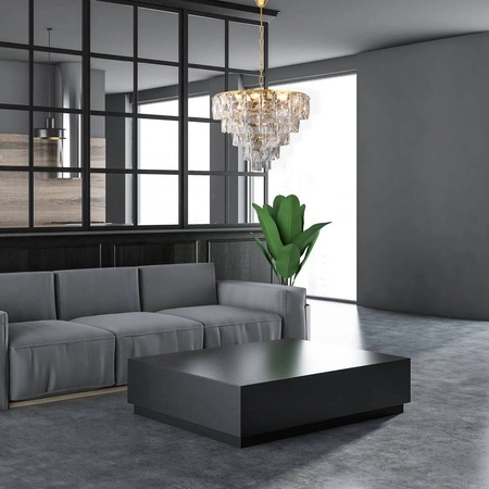 Lampa wisząca żyrandol glamour CHELSEA GOLD ML6002