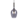 Lampa wisząca LUGANO, czarny/chrom/dymiony, 1x40W E14, ML8813