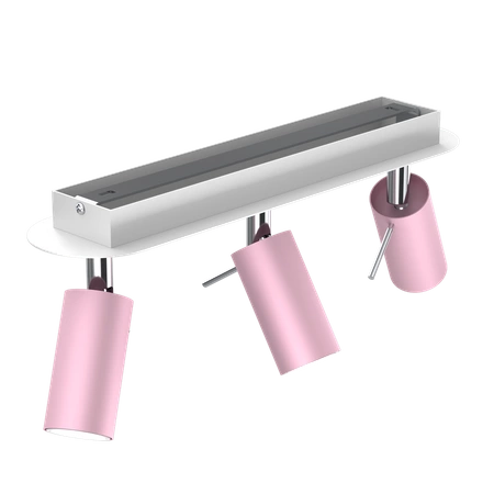 Lampa sufitowa PRESTON PINK/WHITE 3x mini GU10