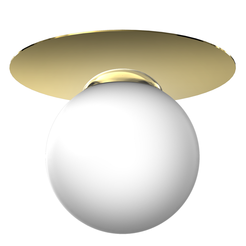 Lampa sufitowa PLATO, MLP7969, biały/złoty, 1x40W E14