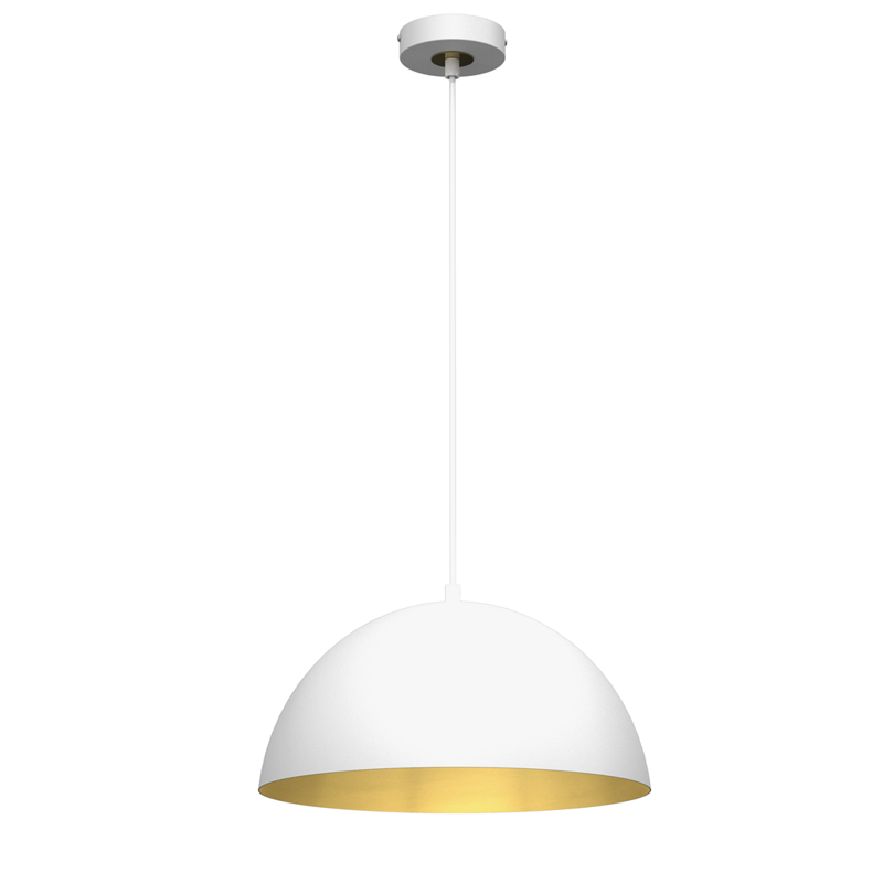 Lampa wisząca BETA, MLP7897, 35 cm, biały/złoty, 1x60W E27