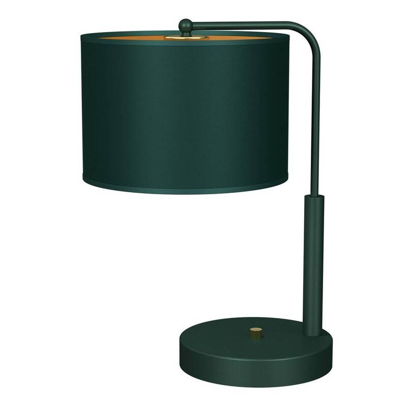 Lampka stołowa VERDE, MLP7880, zielony/złoty, 1x60W E27